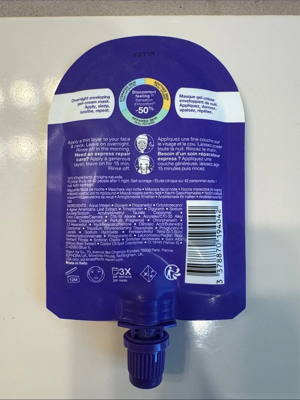Sephora Soothe & Hydrate Mask — Mint Green and Deep Purple Pack